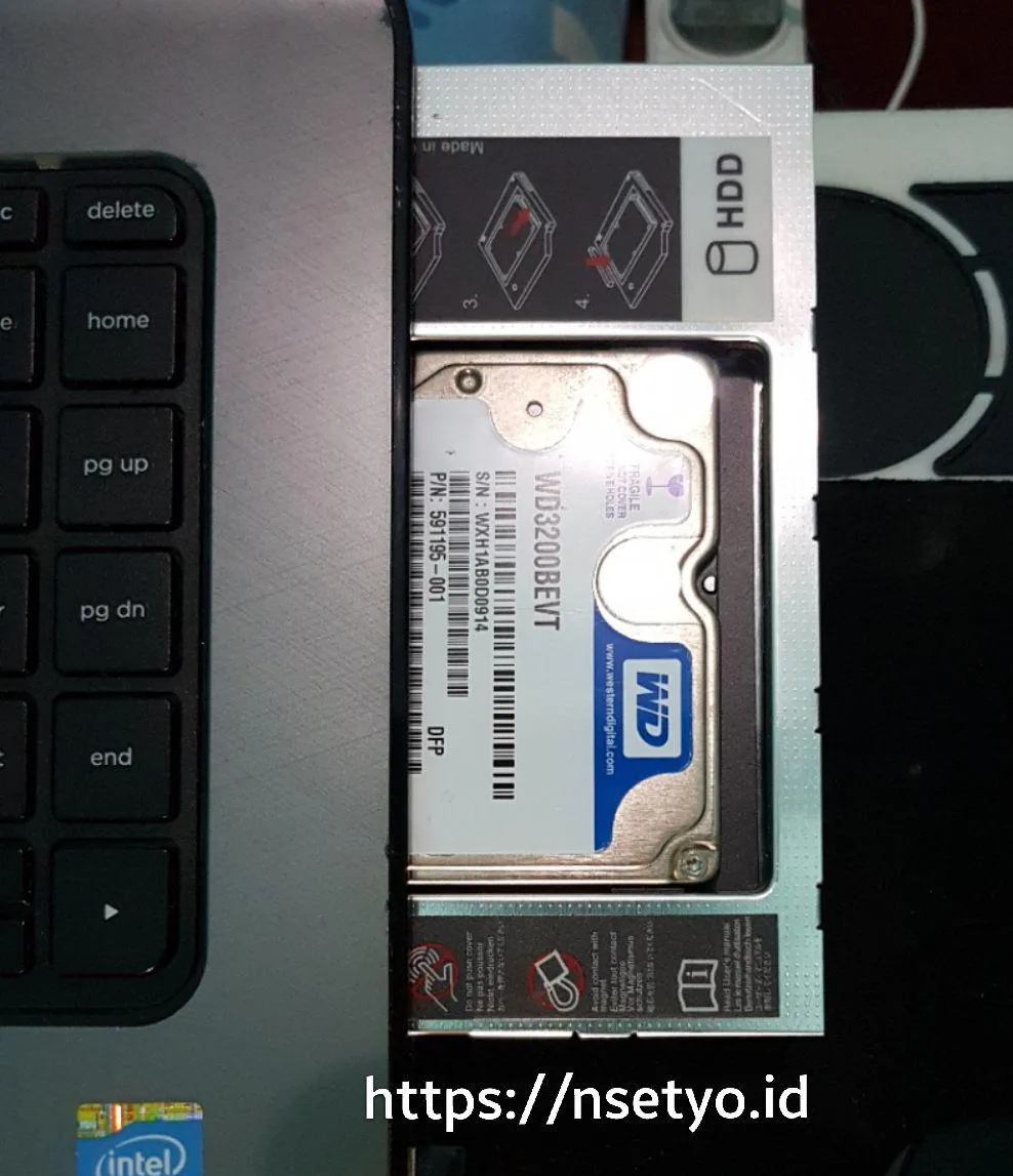 HDD Caddy di tray DVD-ROM